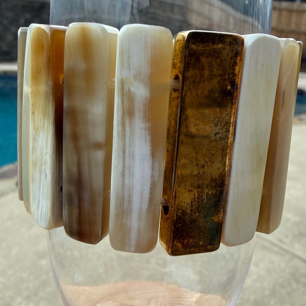 Anthropologie Buffalo Horn Stretch Bracelet!!🔥🔥🔥 - Picture 6 of 15